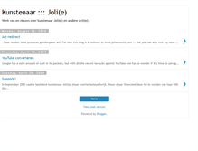 Tablet Screenshot of kunstenaar.blogspot.com
