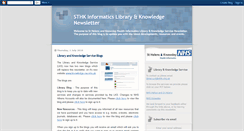 Desktop Screenshot of libraryandknowledgenewsletter.blogspot.com