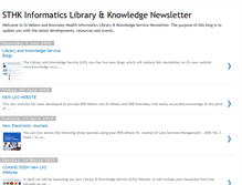 Tablet Screenshot of libraryandknowledgenewsletter.blogspot.com