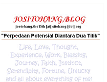 Tablet Screenshot of jositohang.blogspot.com