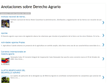 Tablet Screenshot of anotacionessobrederechoagrario.blogspot.com