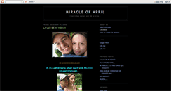 Desktop Screenshot of miracleofapril.blogspot.com