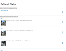 Tablet Screenshot of oaklandplates.blogspot.com