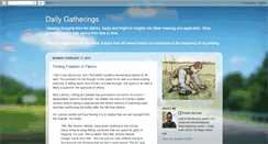 Desktop Screenshot of dailygatherings.blogspot.com