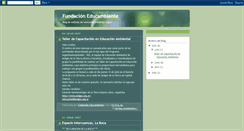 Desktop Screenshot of fundacioneducambiente.blogspot.com