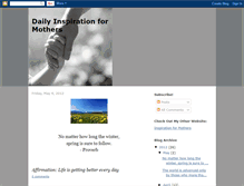 Tablet Screenshot of dailyinspirationformothers.blogspot.com