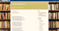 Desktop Screenshot of fergusthepoet.blogspot.com