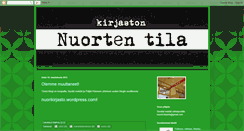 Desktop Screenshot of kirjastonnuortentila.blogspot.com