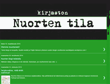 Tablet Screenshot of kirjastonnuortentila.blogspot.com