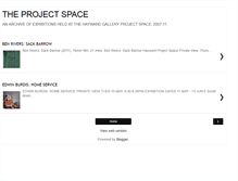 Tablet Screenshot of haywardprojectspace.blogspot.com