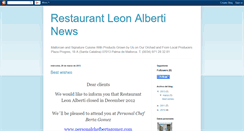 Desktop Screenshot of leon-alberti-restaurant-english.blogspot.com