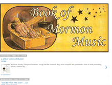 Tablet Screenshot of bookofmormonmusic.blogspot.com