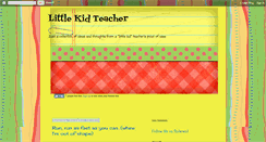 Desktop Screenshot of littlekidteachers.blogspot.com