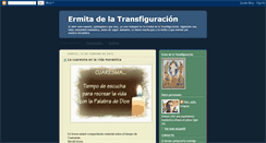 Desktop Screenshot of ermitadelatransfiguracion.blogspot.com