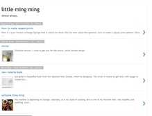 Tablet Screenshot of lilmingming.blogspot.com