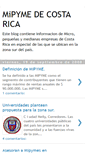 Mobile Screenshot of mipymedecostarica.blogspot.com