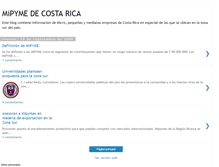 Tablet Screenshot of mipymedecostarica.blogspot.com