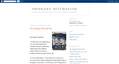 Desktop Screenshot of oriskanydivemaster.blogspot.com