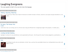 Tablet Screenshot of laughingevergreens.blogspot.com