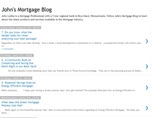 Tablet Screenshot of johnsmortgageblog.blogspot.com