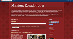 Desktop Screenshot of missionecuador.blogspot.com