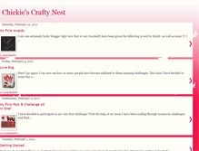 Tablet Screenshot of chickiescraftynest.blogspot.com