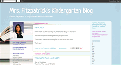 Desktop Screenshot of mrsfitzpatrickskindergartenblog.blogspot.com