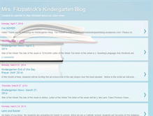 Tablet Screenshot of mrsfitzpatrickskindergartenblog.blogspot.com