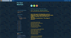 Desktop Screenshot of forevermeerkatwhiskers.blogspot.com