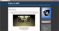 Desktop Screenshot of pokerinabc.blogspot.com