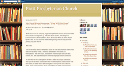 Desktop Screenshot of prattpresbychurch.blogspot.com