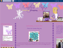 Tablet Screenshot of cindysantics.blogspot.com