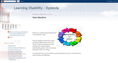 Desktop Screenshot of icare4dyslexic.blogspot.com