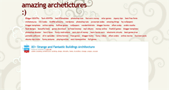 Desktop Screenshot of amazing-archetictures.blogspot.com