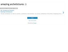 Tablet Screenshot of amazing-archetictures.blogspot.com