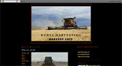 Desktop Screenshot of kuntzharvesting.blogspot.com