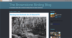 Desktop Screenshot of brownstonebirder.blogspot.com