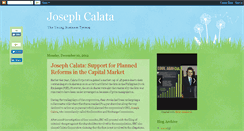 Desktop Screenshot of josephcalata.blogspot.com