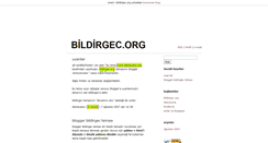 Desktop Screenshot of bildirgec-tema.blogspot.com