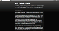 Desktop Screenshot of mikesaudioreview.blogspot.com