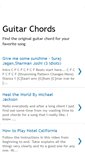 Mobile Screenshot of chords4guitar.blogspot.com