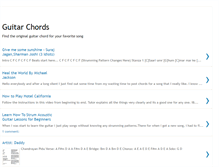 Tablet Screenshot of chords4guitar.blogspot.com