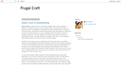 Desktop Screenshot of frugalcraft.blogspot.com