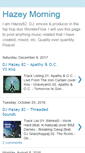 Mobile Screenshot of hazeymorning.blogspot.com