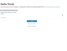 Tablet Screenshot of mediatrend.blogspot.com