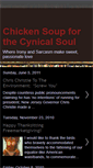 Mobile Screenshot of chickensoupforthecynicssoul.blogspot.com