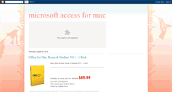 Desktop Screenshot of microsoftaccessformac.blogspot.com
