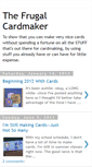 Mobile Screenshot of frugalcardmaker.blogspot.com