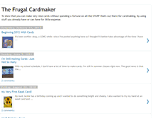 Tablet Screenshot of frugalcardmaker.blogspot.com