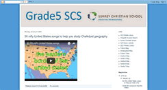 Desktop Screenshot of grade5scs.blogspot.com